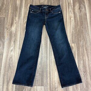 AMERICAN EAGLE SUPER STRETCH SLIM BOOT DENIM BLUE JEANS WOMENS SIZE 10 X30IN
